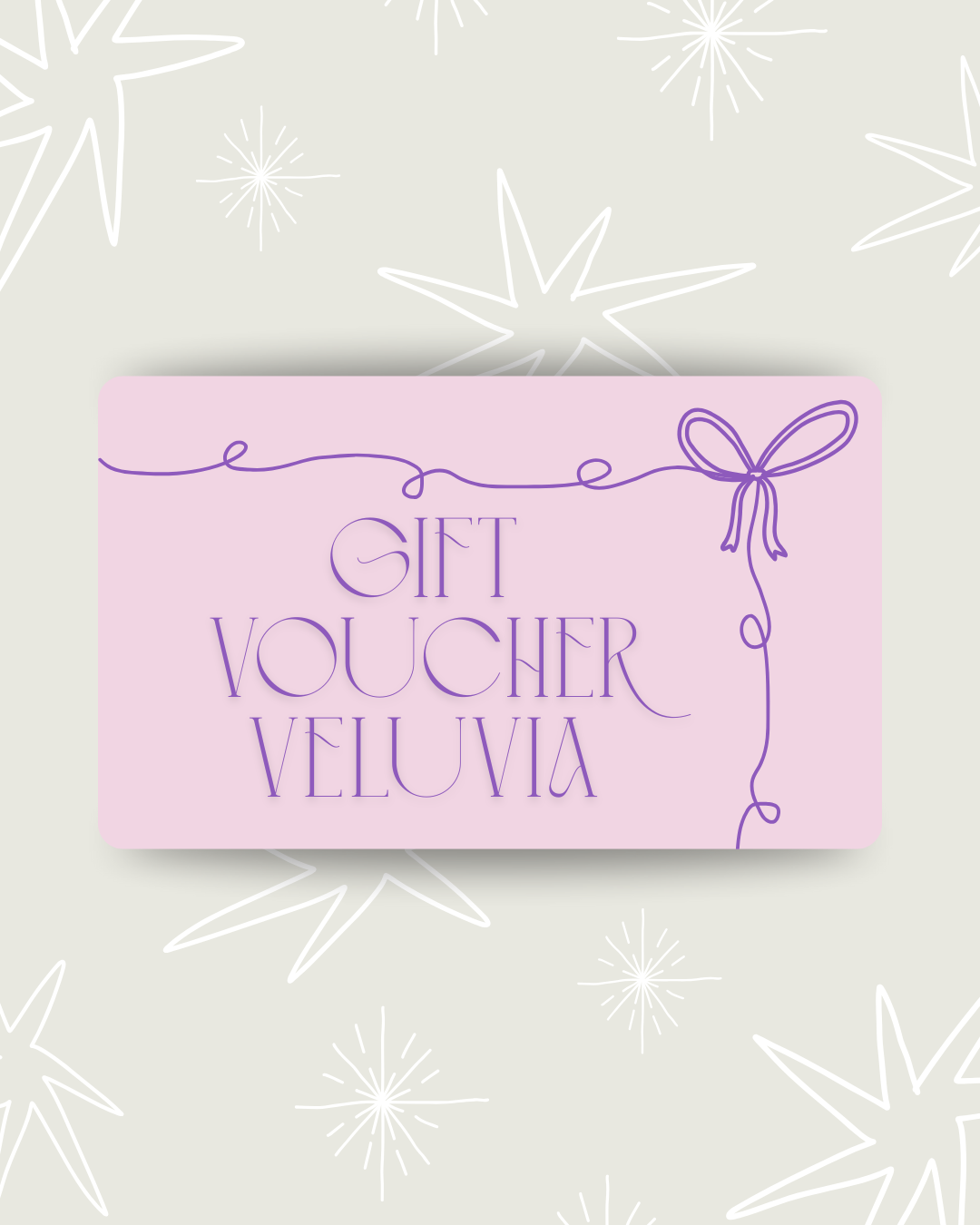 Veluvia Digital Gift Card. The It-Girl’s Choice